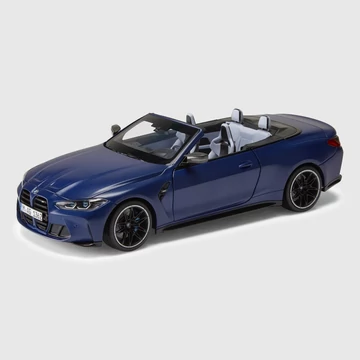 BMW M4 CABRIO (G83) modellautó 1:18 kék (Portimao Blue)