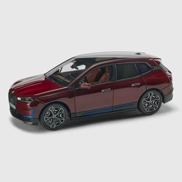 BMW iX modellautó 1:18 piros (aventurine red)