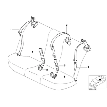 Lower belt rear center