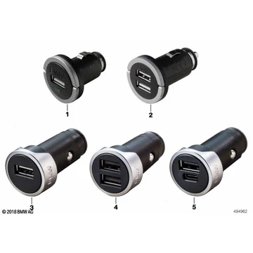 USB töltő - types A and C
