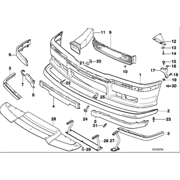 Front left brake air duct