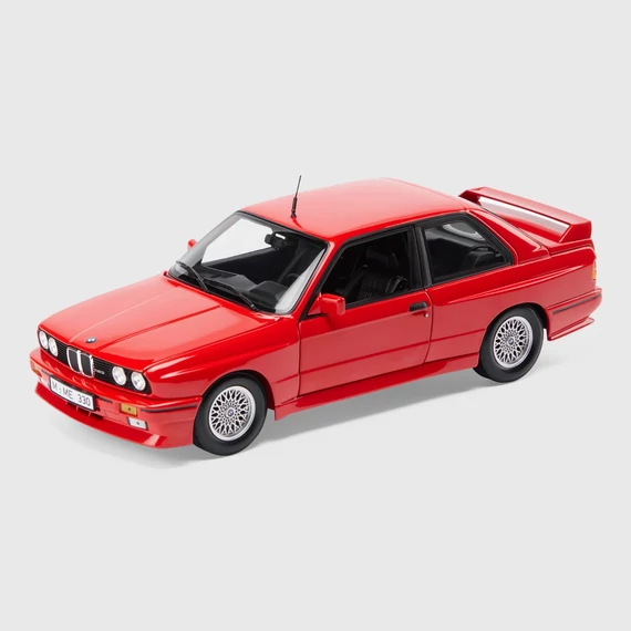 BMW E30 M3 piros modellautó 1:18