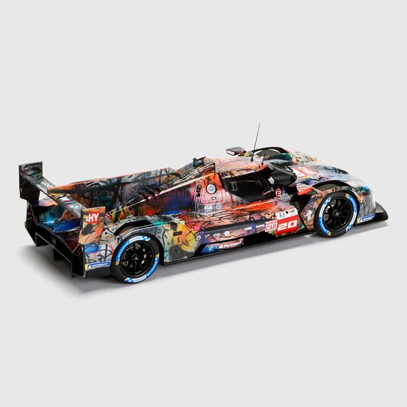 BMW JULIE MEHRETU ART CAR 1:18 hátsó nézet