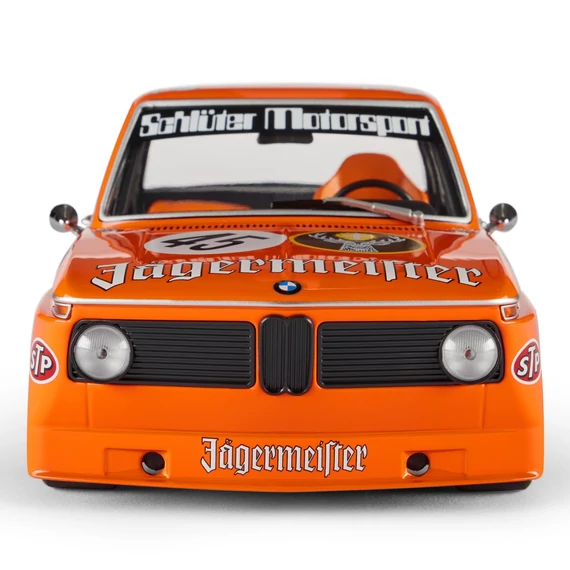 BMW 2002 JÄGERMEISTER modellautó 1:18 narancs első nézet