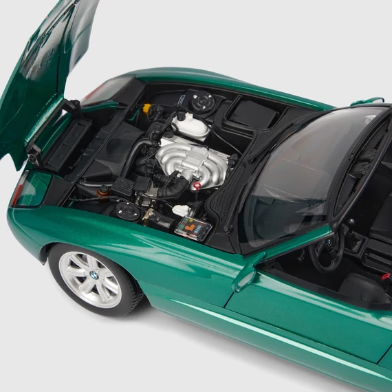 BMW Z1 ROADSTER modellautó 1:18 zöld (Urgrün) nyitható motortér