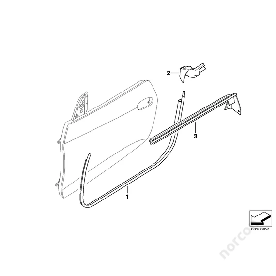 Edge protection, door, front left