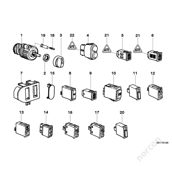 Park distance control switch