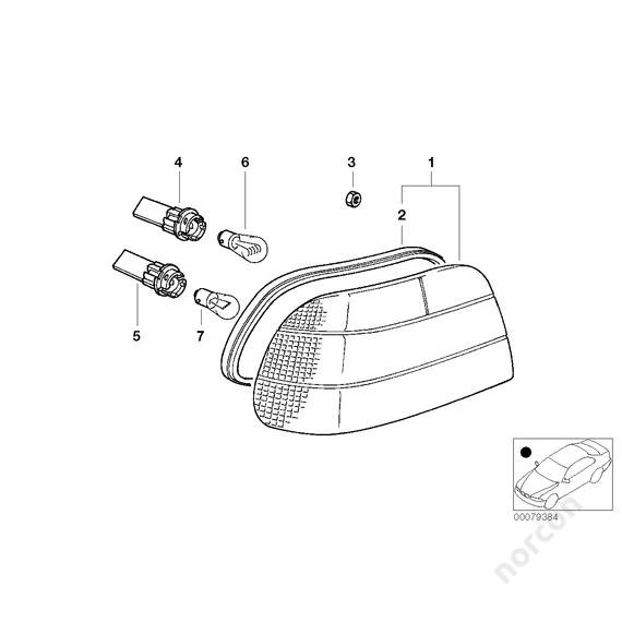 Tail light, right