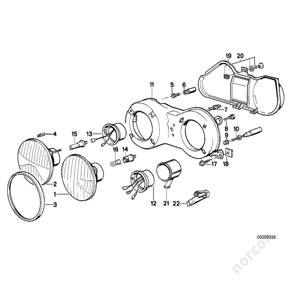 High beam insert