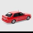 BMW E30 piros modellautó hátsó nézetben